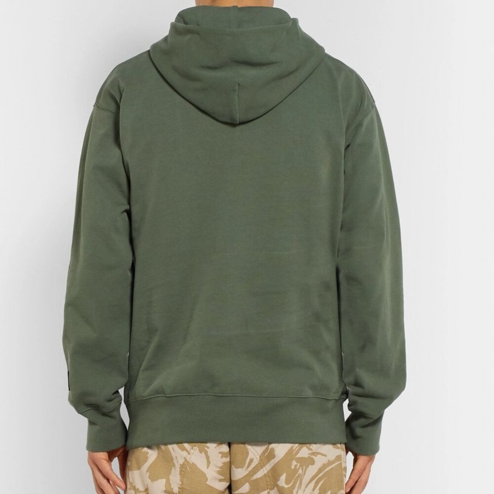 Carhartt WIP Loopback Cotton Blend Jersey Hoodie Amy Green Size Small - Picture 3 of 13